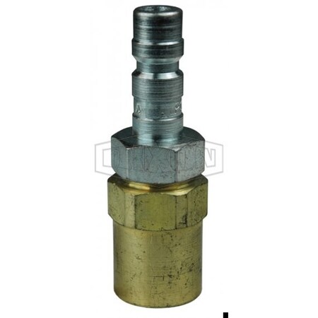 Dixon A Series High Pressure Quick Disconnect Pneumatic Reusable Plug, 1/4 in Nominal, Quick Disconnect Pl A2E2